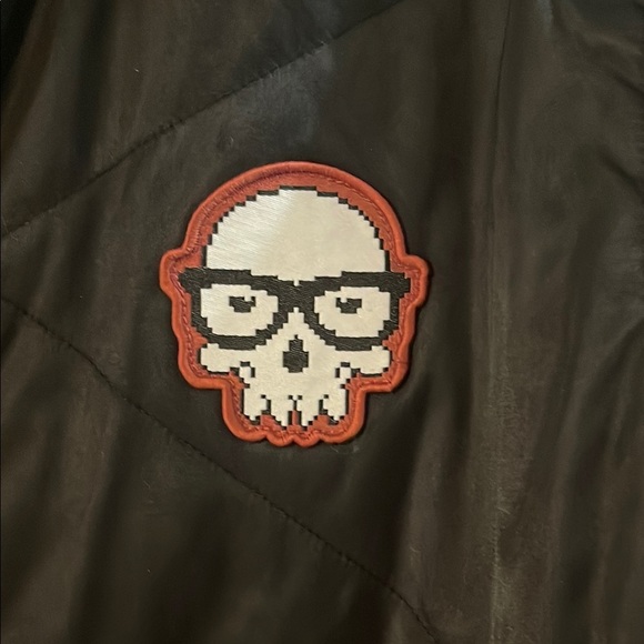J!NX Men's Black Bomber Jacket with Skull Design - Picture 5 of 15